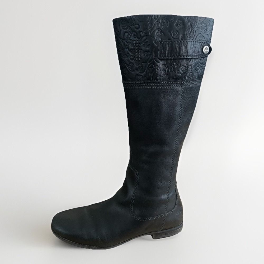 Timberland Tooled Leather Tall Riding Boots‎
